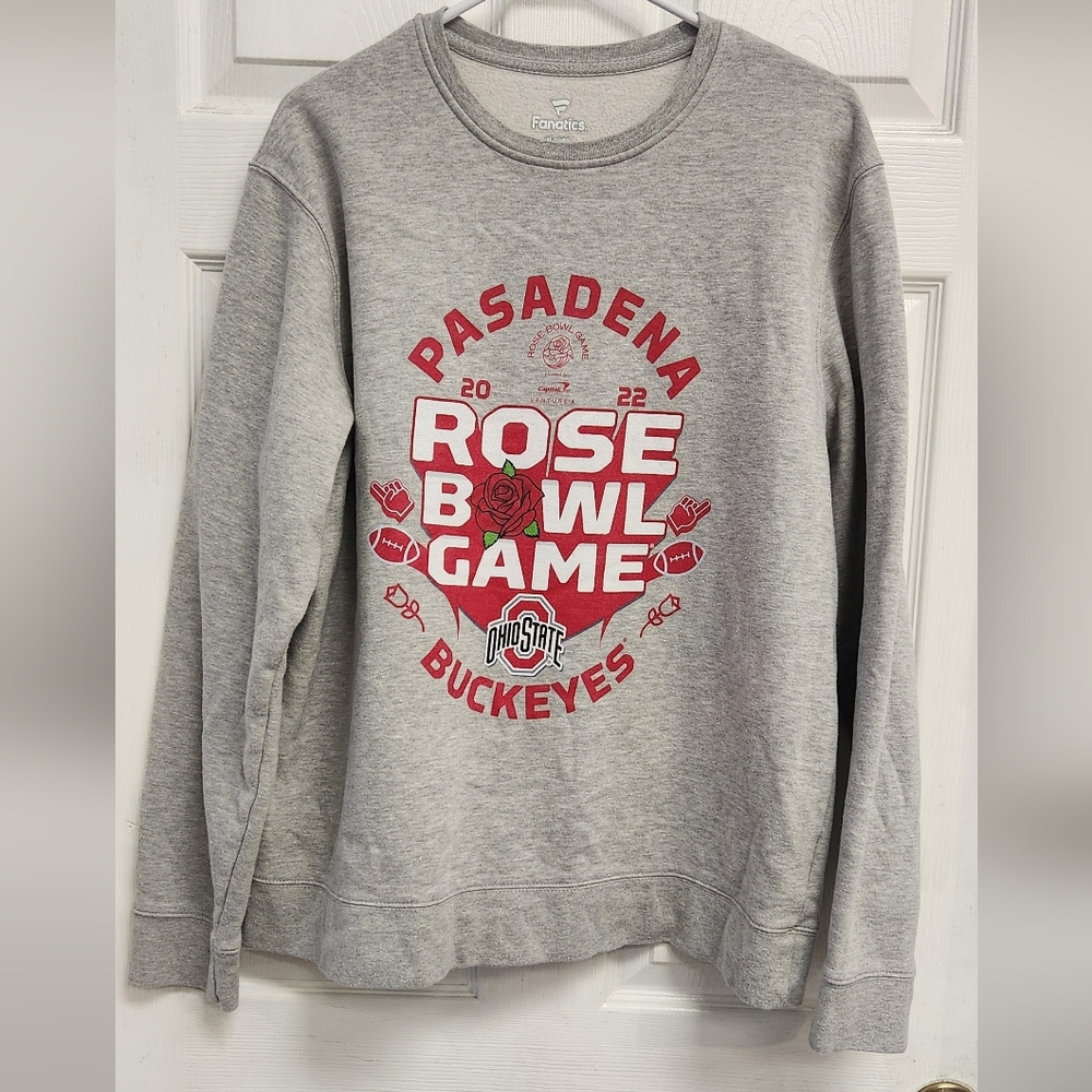 Ohio State Gray Pasadena Rose Bowl 2022 Sweatshirt